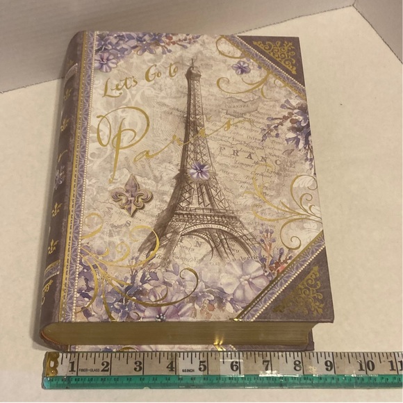 Pooch & Sweetheart Paris Themed Hidden Storage Book! - Picture 7 of 10